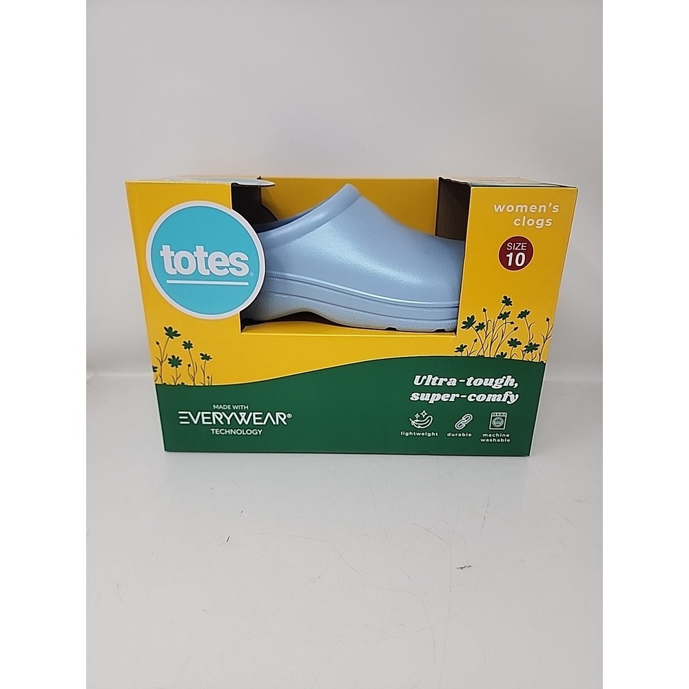 totes Women's Ultra Tough Super Comfy Lightweight Durable Gardening Clog Size 10